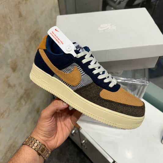 NIKE AIRFORCE 1 07 PRM TWEED NAVY CARDUROY