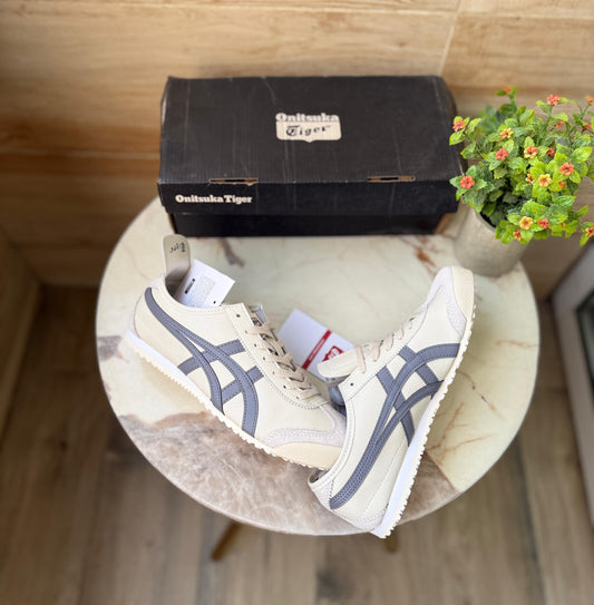 Onitsuka tiger leather mexico ash grey