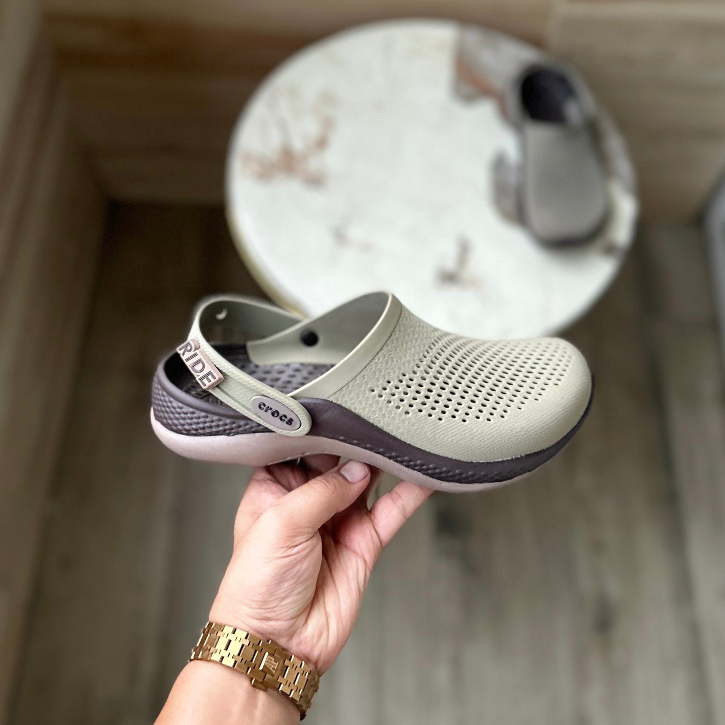 CROCS LITERIDE 360 GREY BLACK EDITION