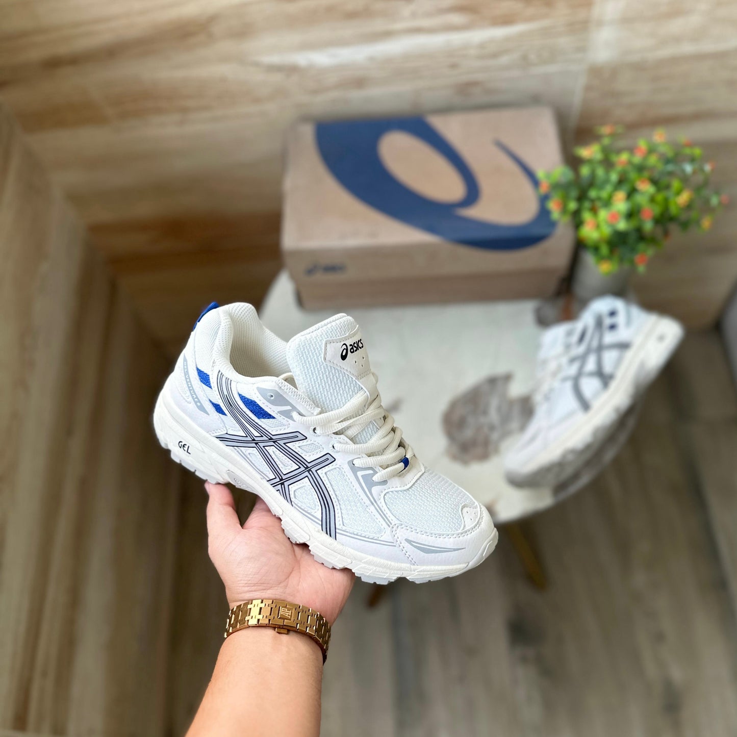 ASICS GEL VENTURE 6 WHITE GREY
