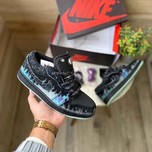 Air jordans 1 low halloween black cat