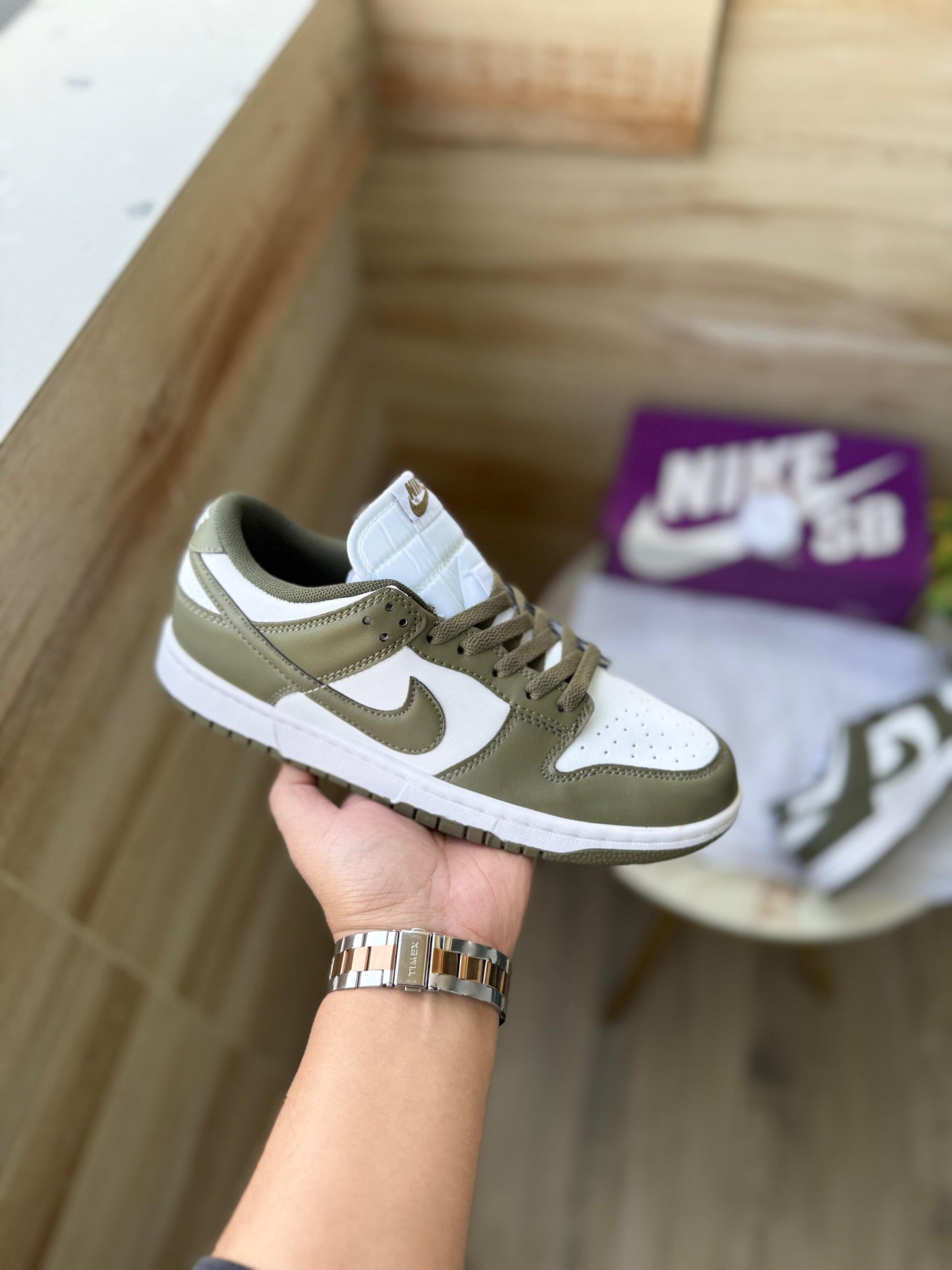 Nike sb dunk army green