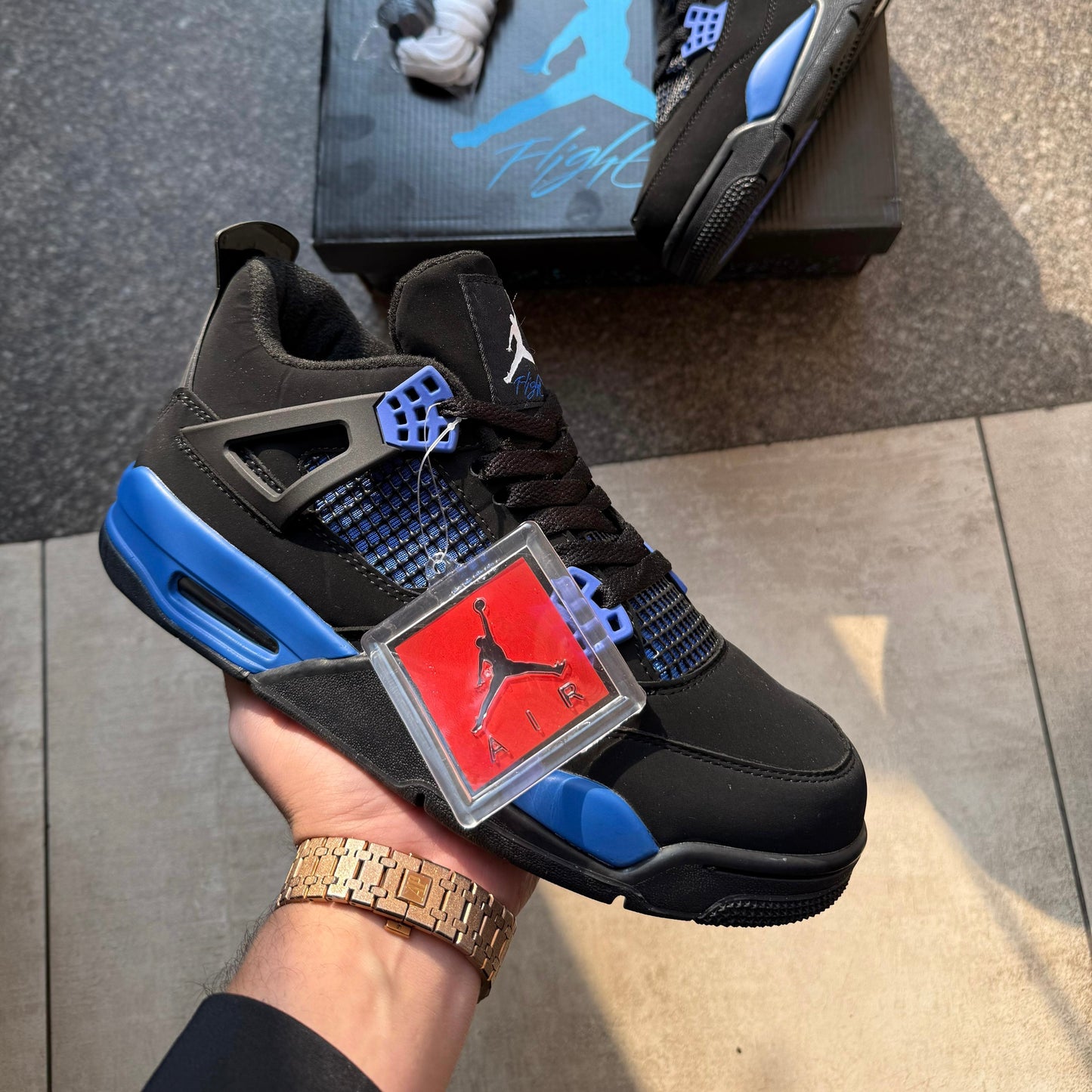 NIKE AIR JORDAN 4 BLUE THUNDER