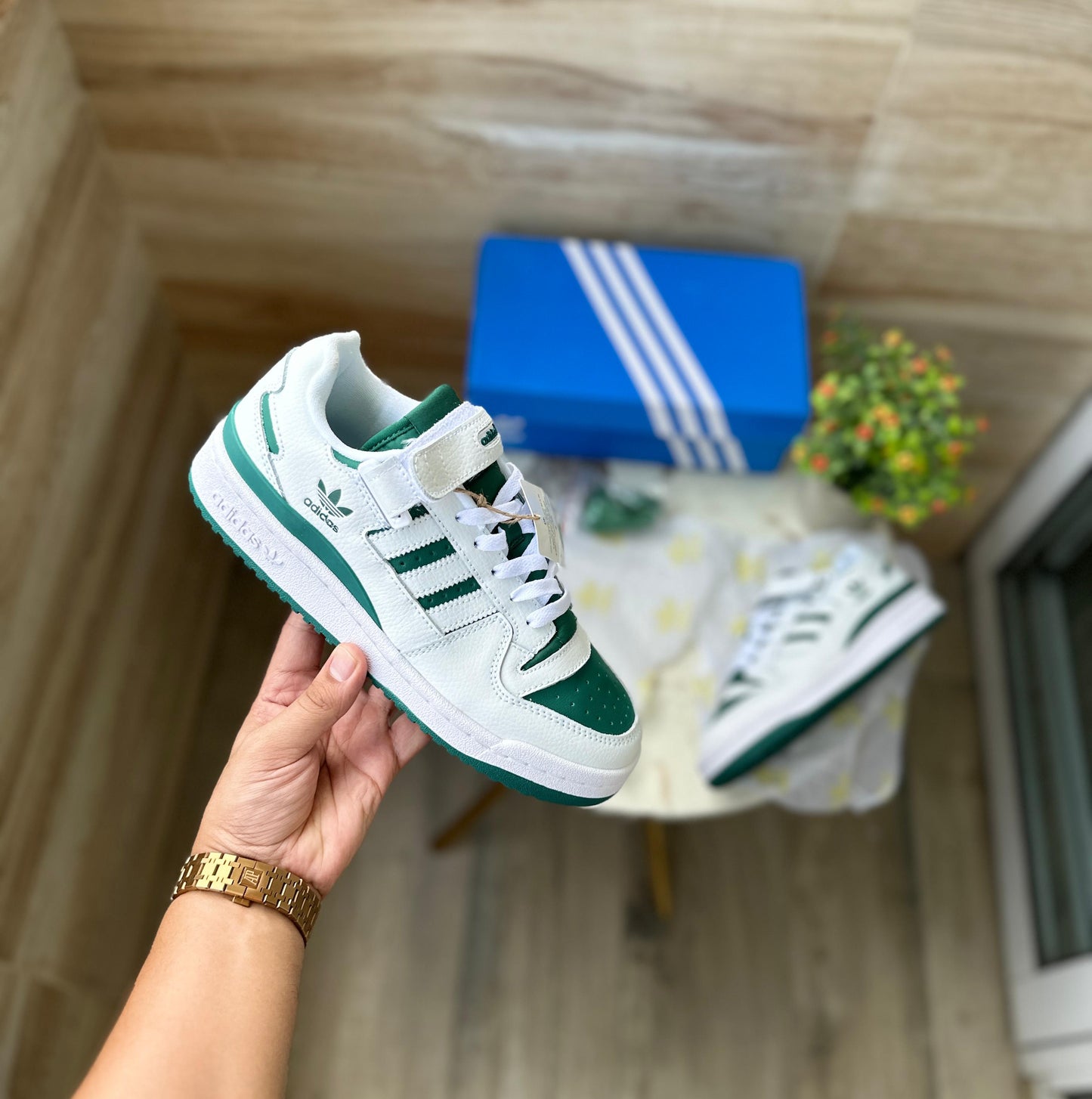 ADIDAS FORUM 84 WHITE GREEN EDITION