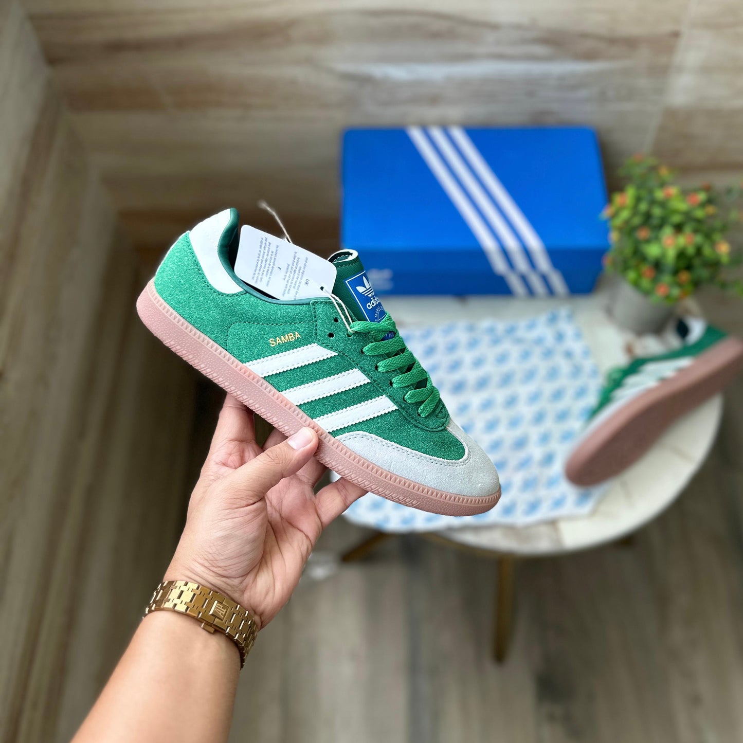 ADIDAS SAMBA 2023 GREY GREEN