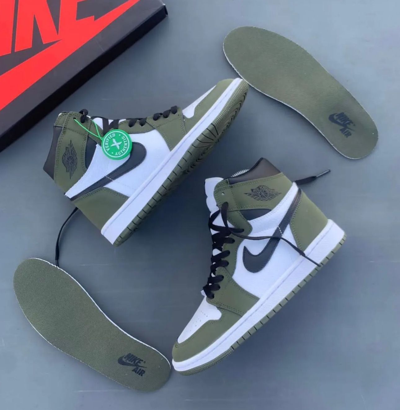 NIKE AIRJORDAN 1 HIGH MEDIUM OLIVE SEMI UA