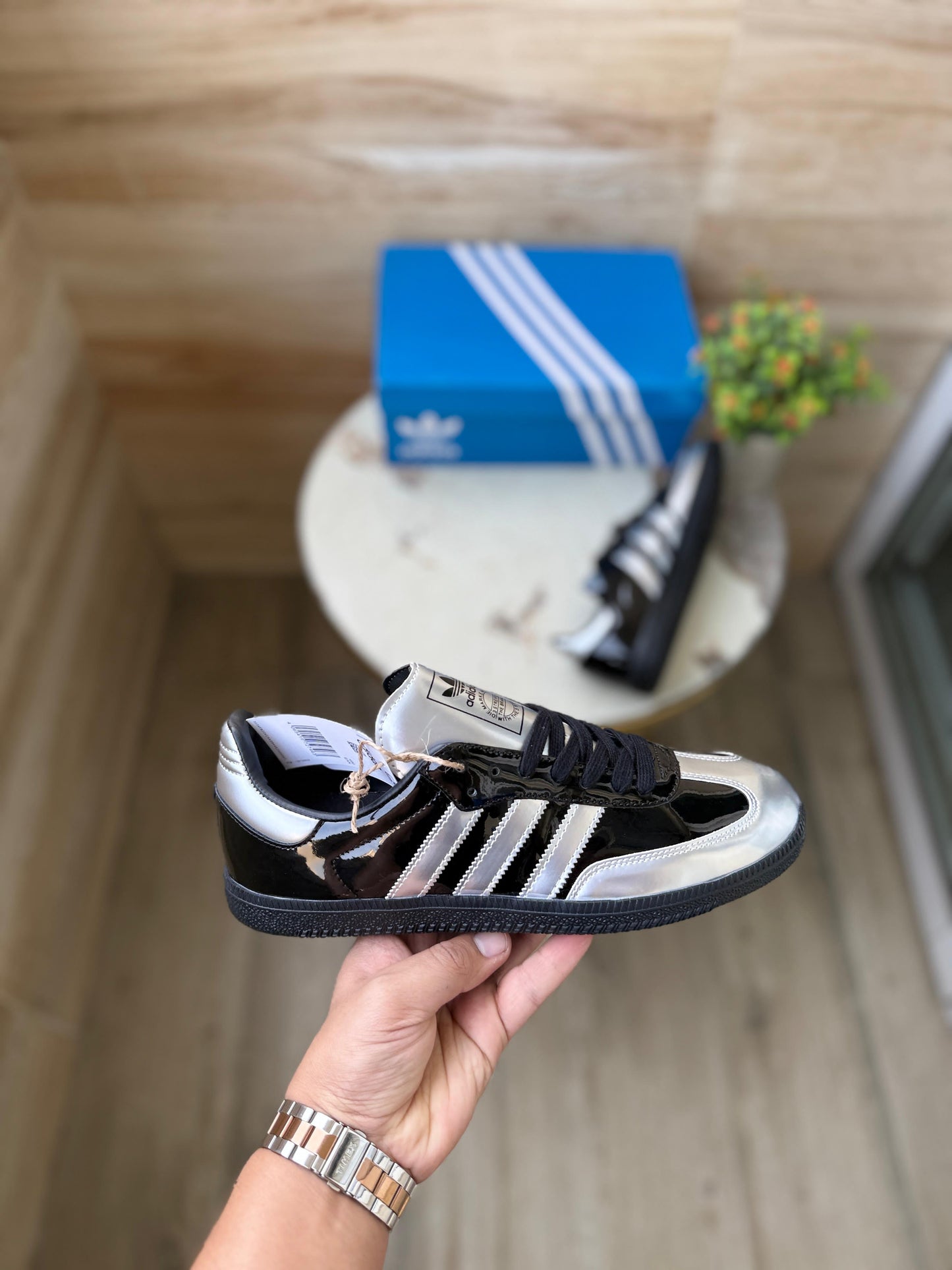 Adidas orginals samba atmos black silver