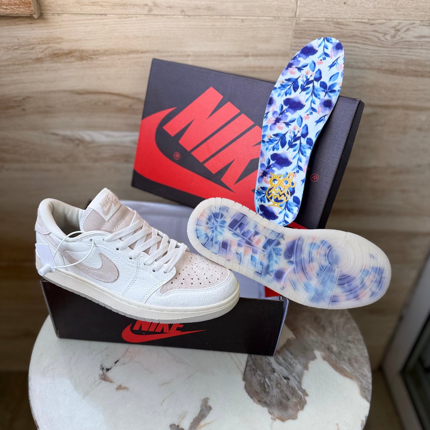 Chris paul x jordan 1 retro low og give them flowers