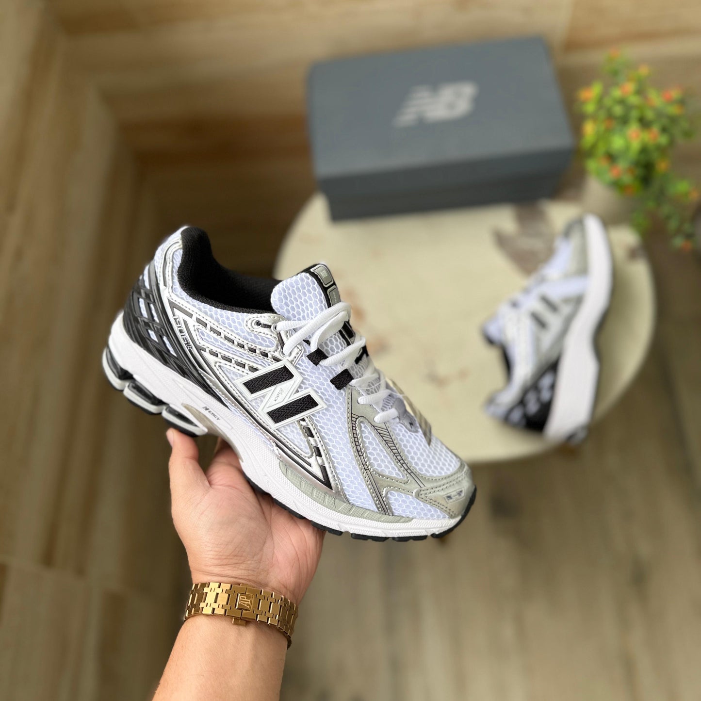 New balance 1906 white gold