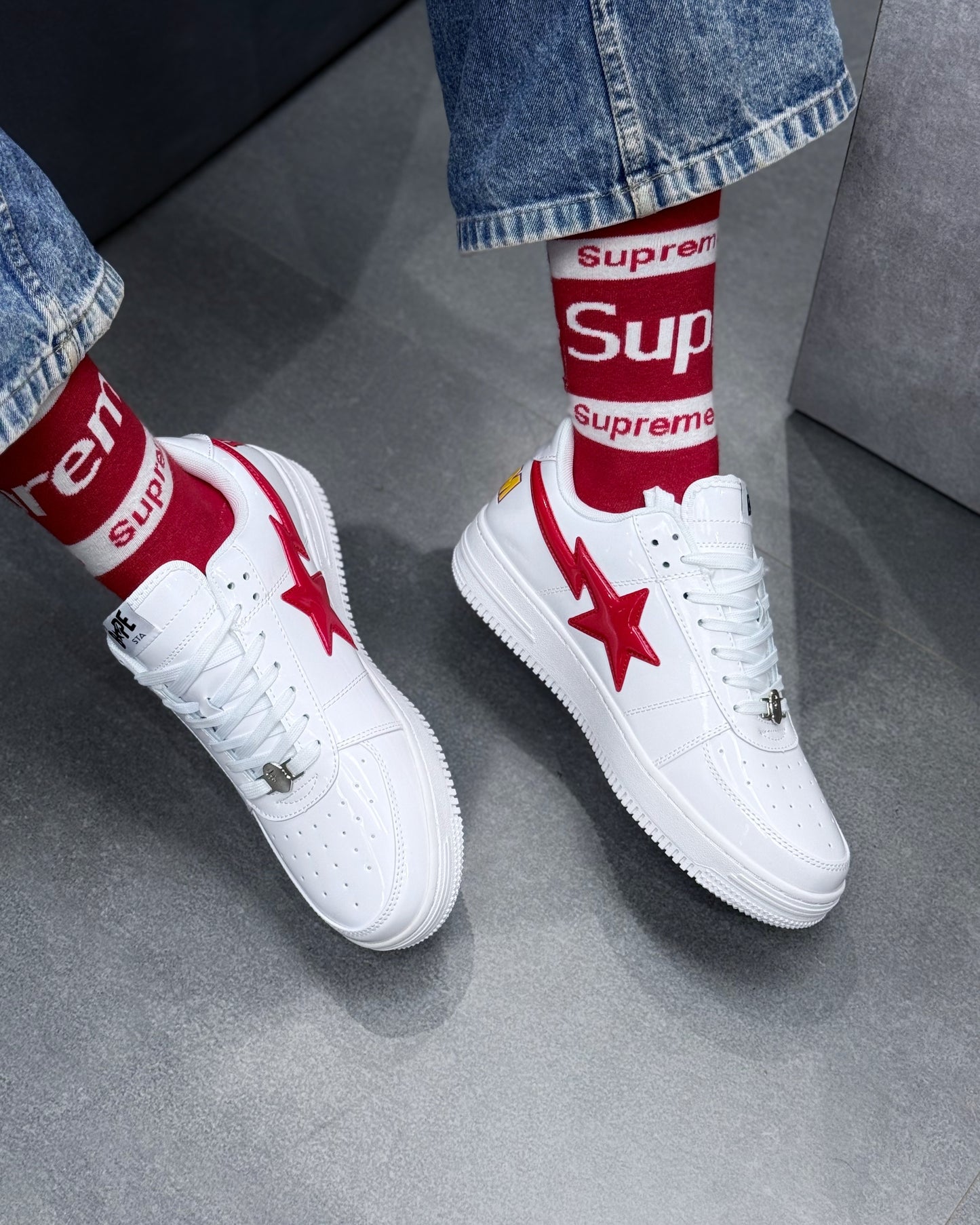 BAPE STS INSPIRED RED WHITE