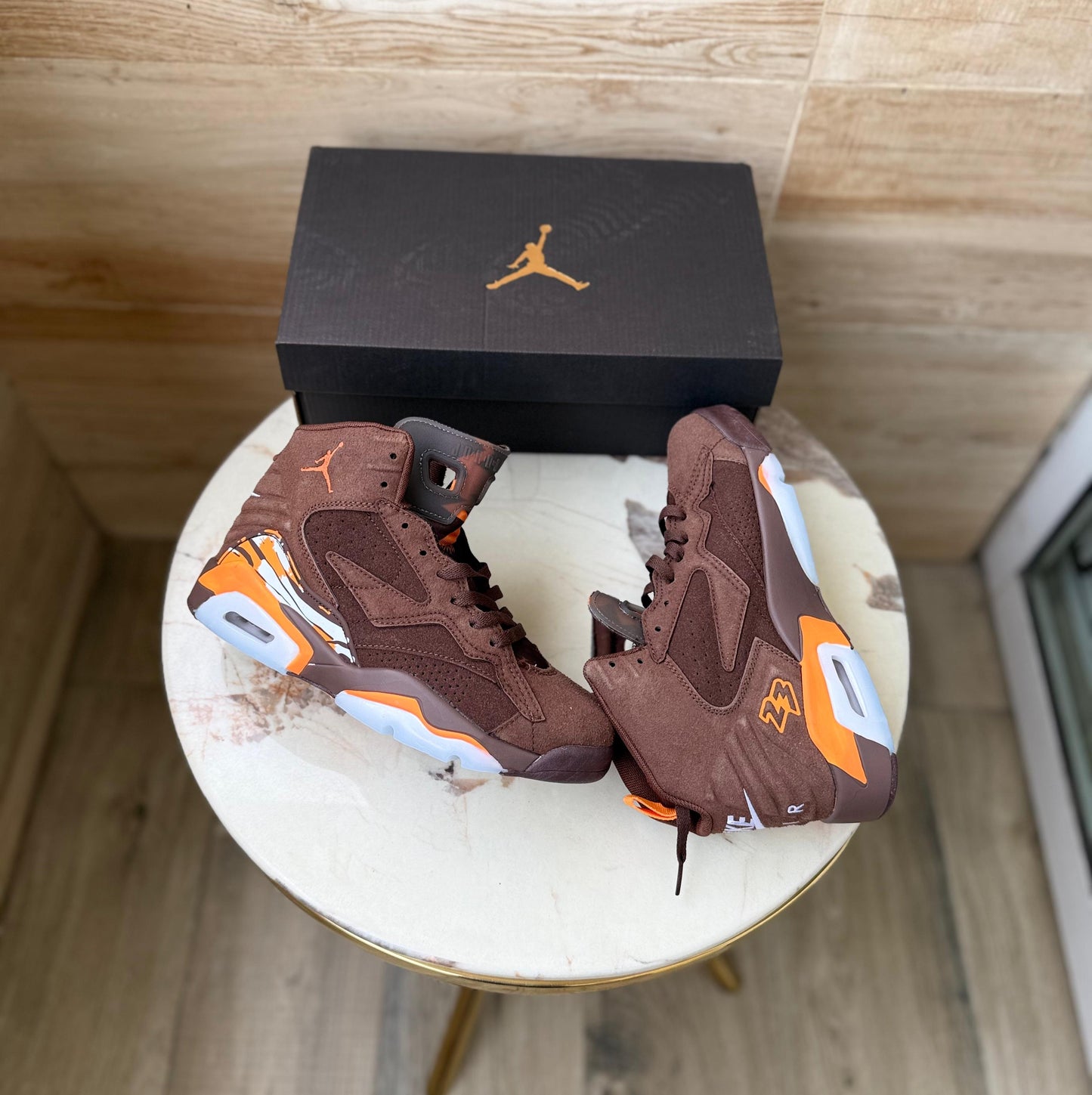 Air Jordans mvp brown orange