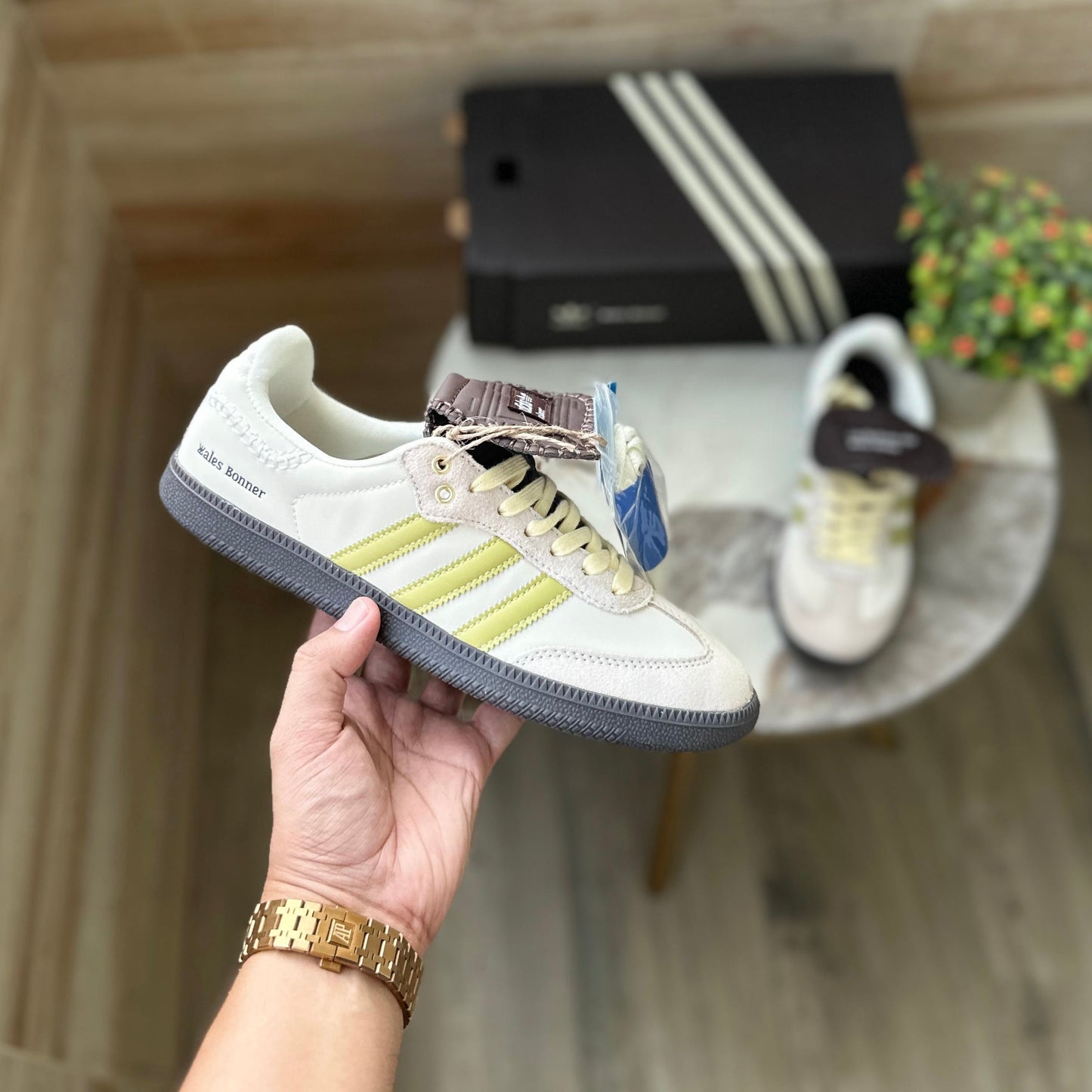 ADIDAS SAMBA X WALES BONER BEIGE ECRU