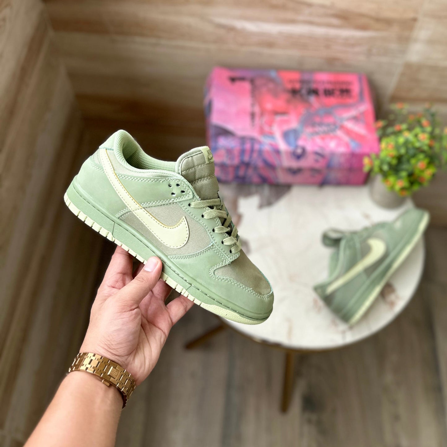 NIKE SB DUNK OIL GREEN OIL AURA