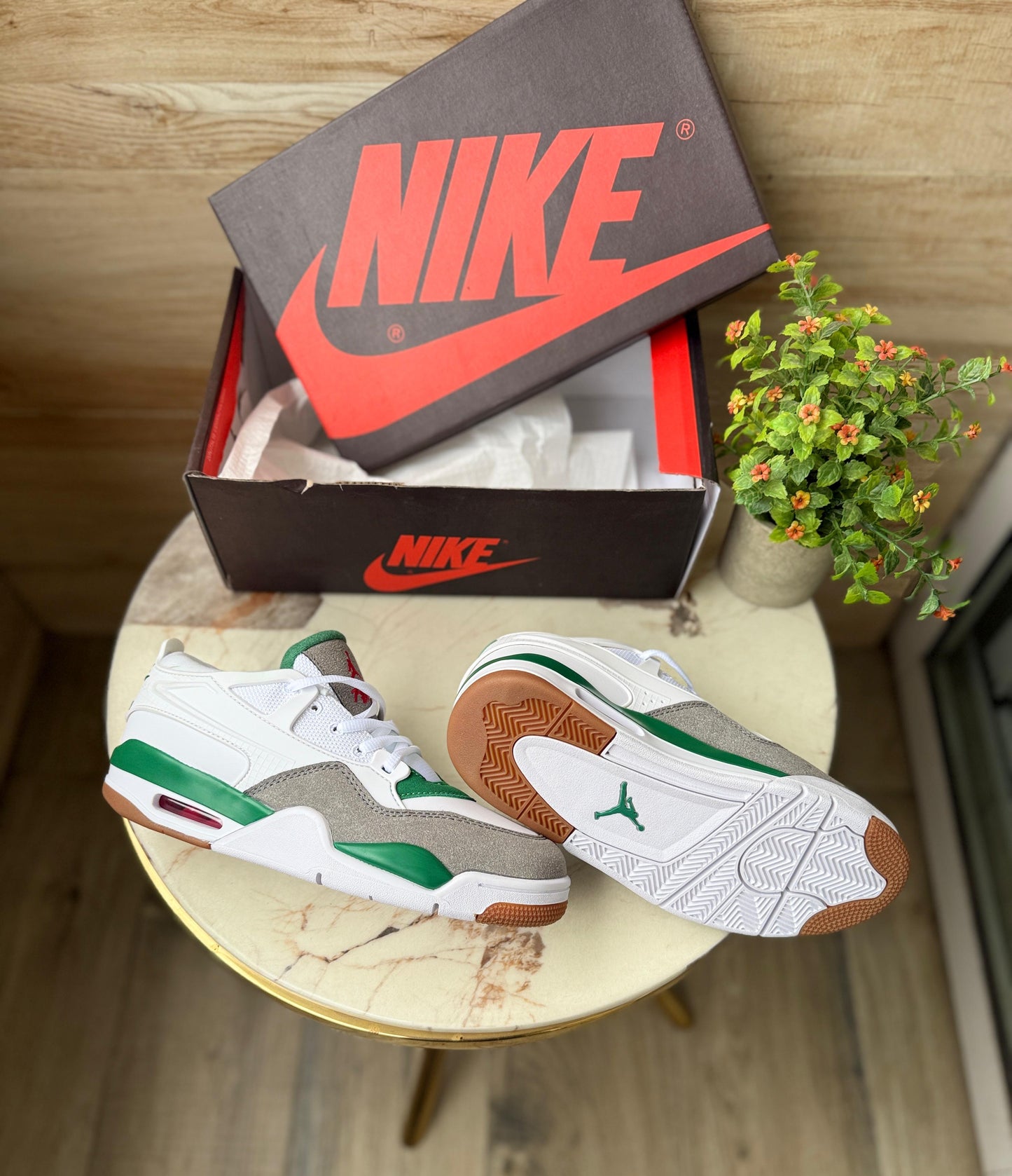 Air Jordans 4 rm pine green