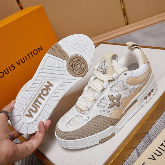 LOUIS VUITTION SKATE SNEAKER BEIGE WHITE