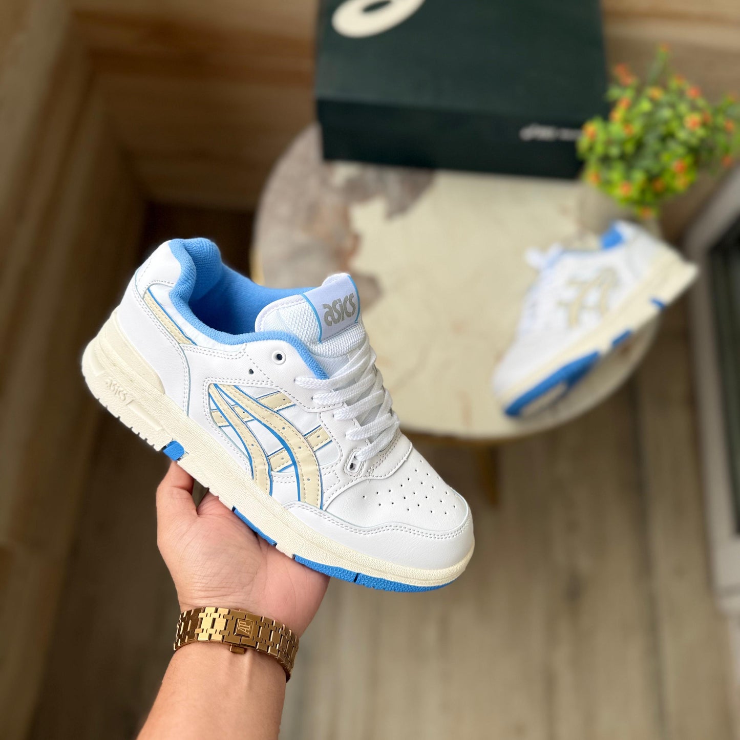Asics ex 89 white cream sky