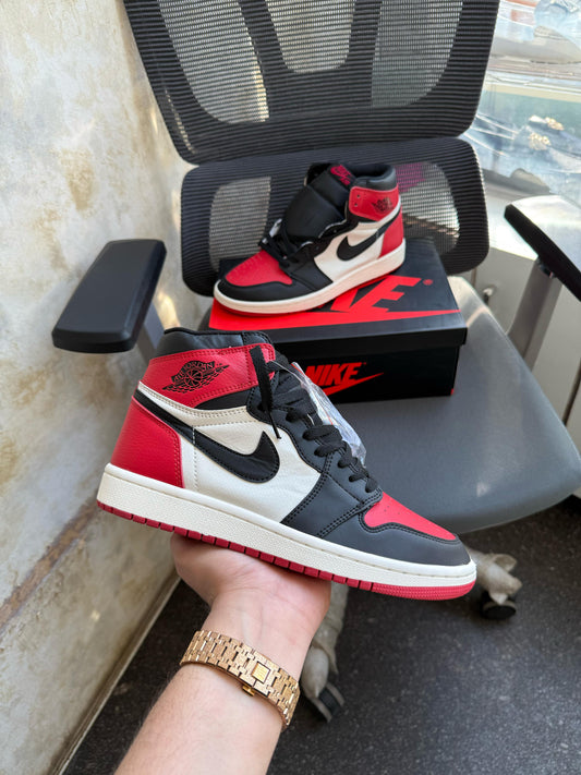Nike air jordan one high bred toe semi ua