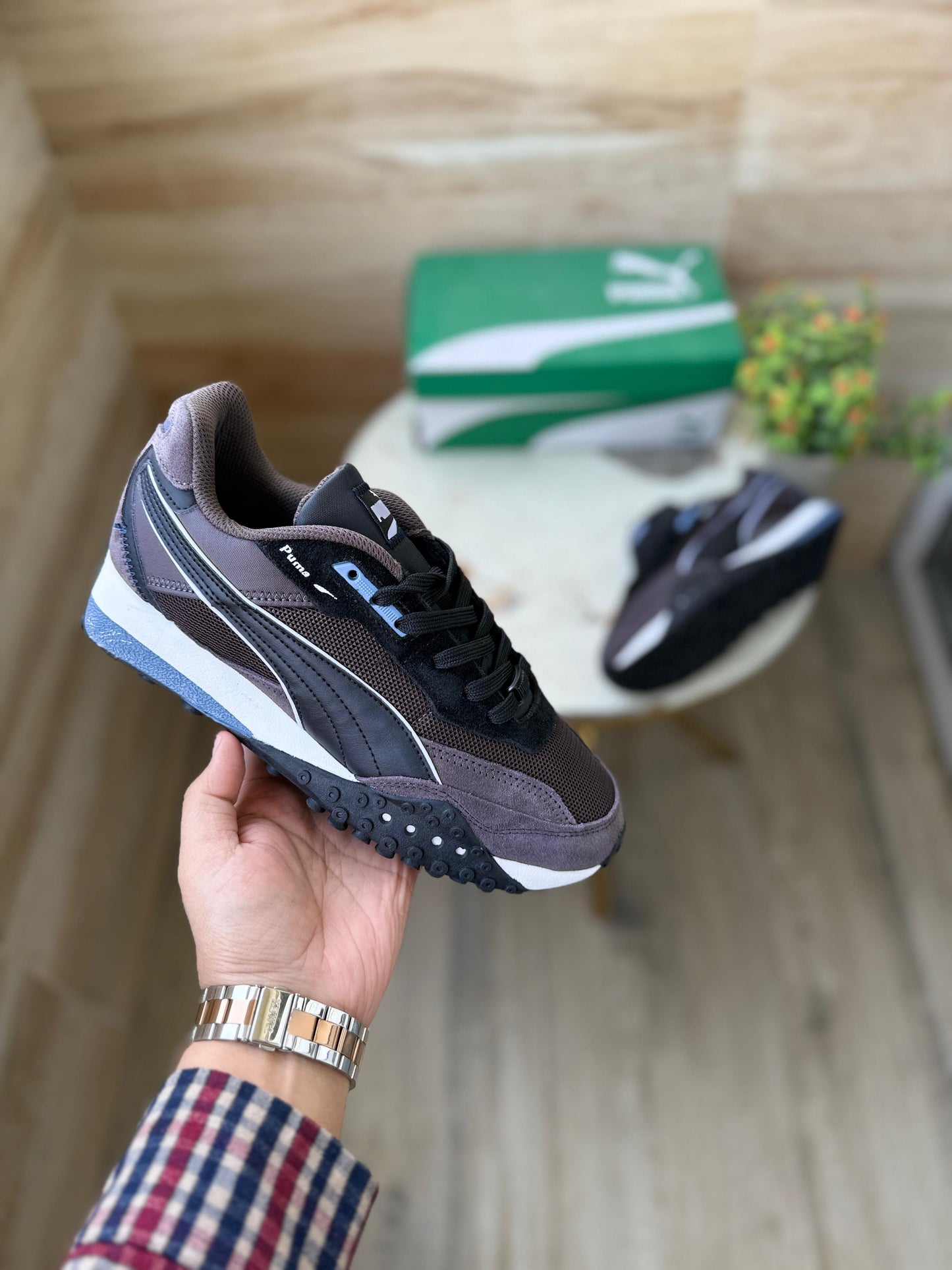 Puma black top charchoal