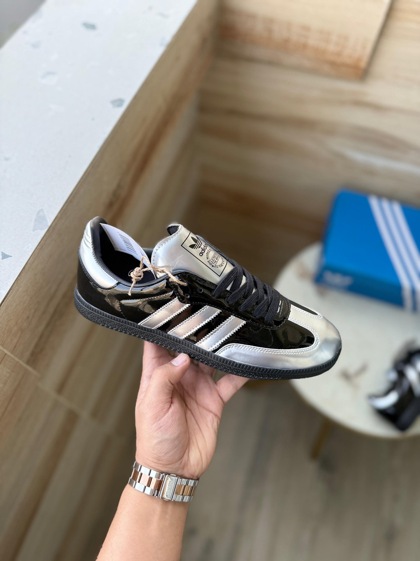 Adidas orginals samba atmos black silver