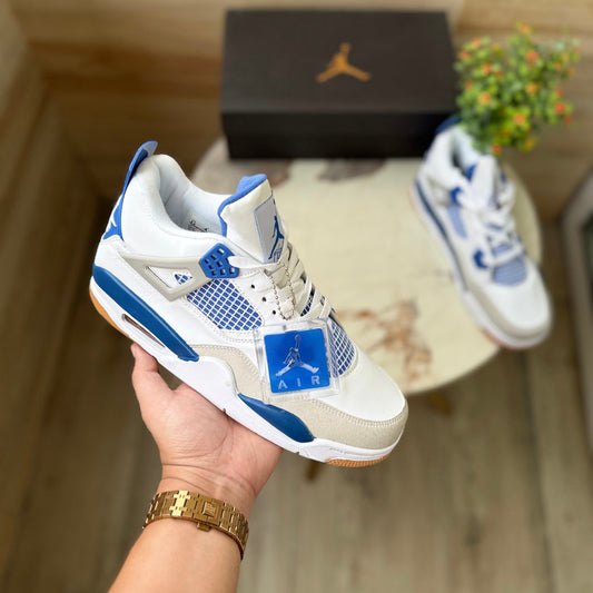 AIR JORDANS RETRO 4 MILITARY BLUE