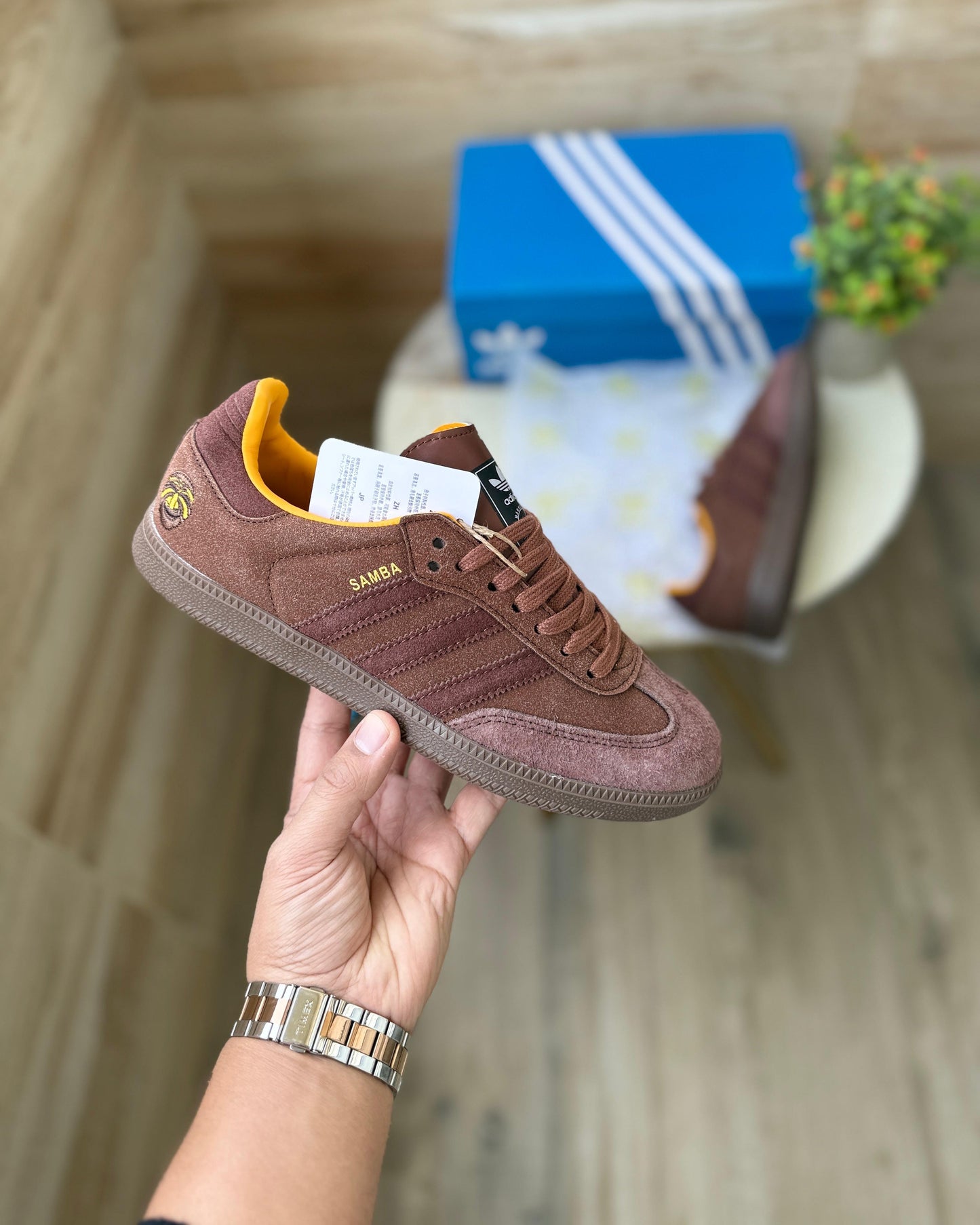 ADIDAS ORGINALS SAMBA SCARLET BROWN