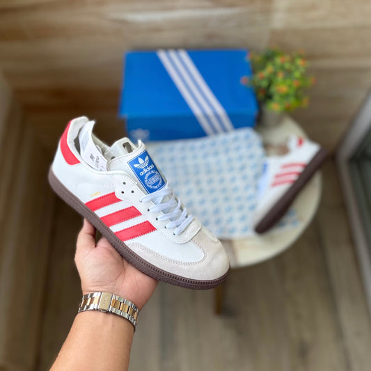ADIDAS ORGINALS SAMBA WHITE RED