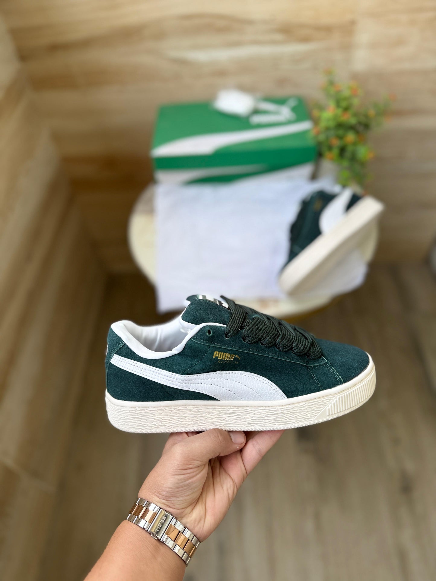 Puma classic suede xlg dark green