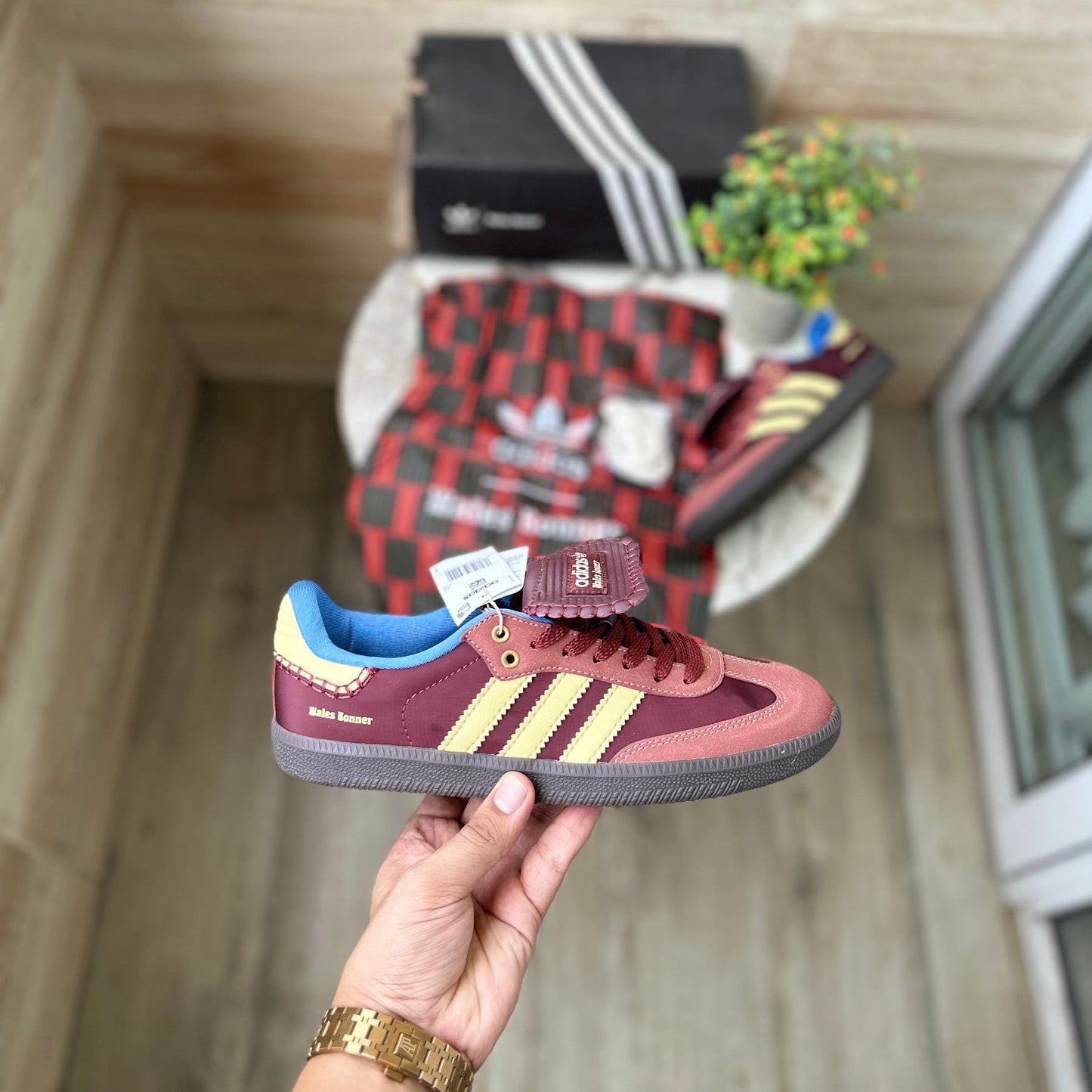 ADIDAS SAMBA X WALES BONER MAROON