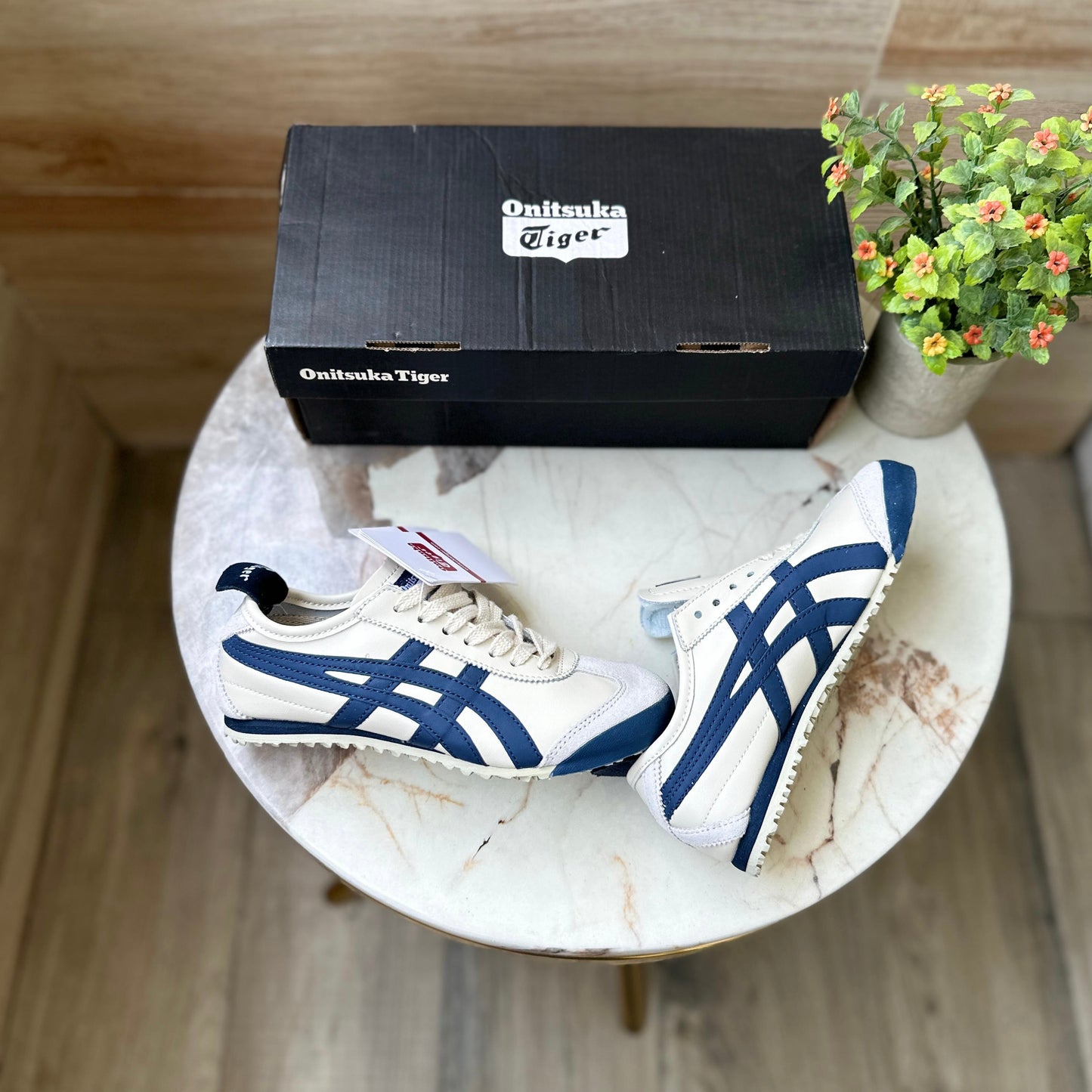 ONITSUKA TIGER LEATHER NAVY