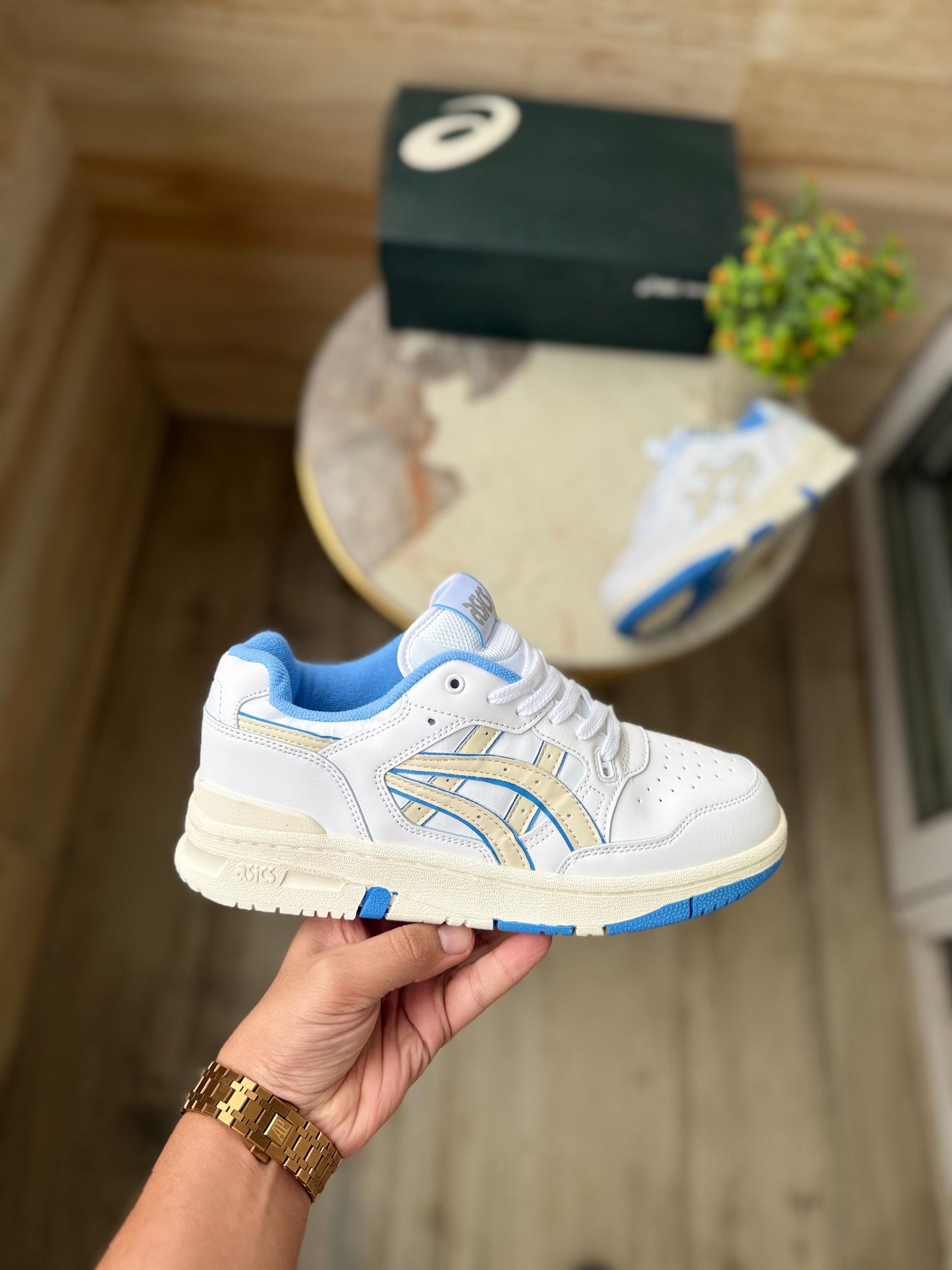 Asics ex 89 white cream sky