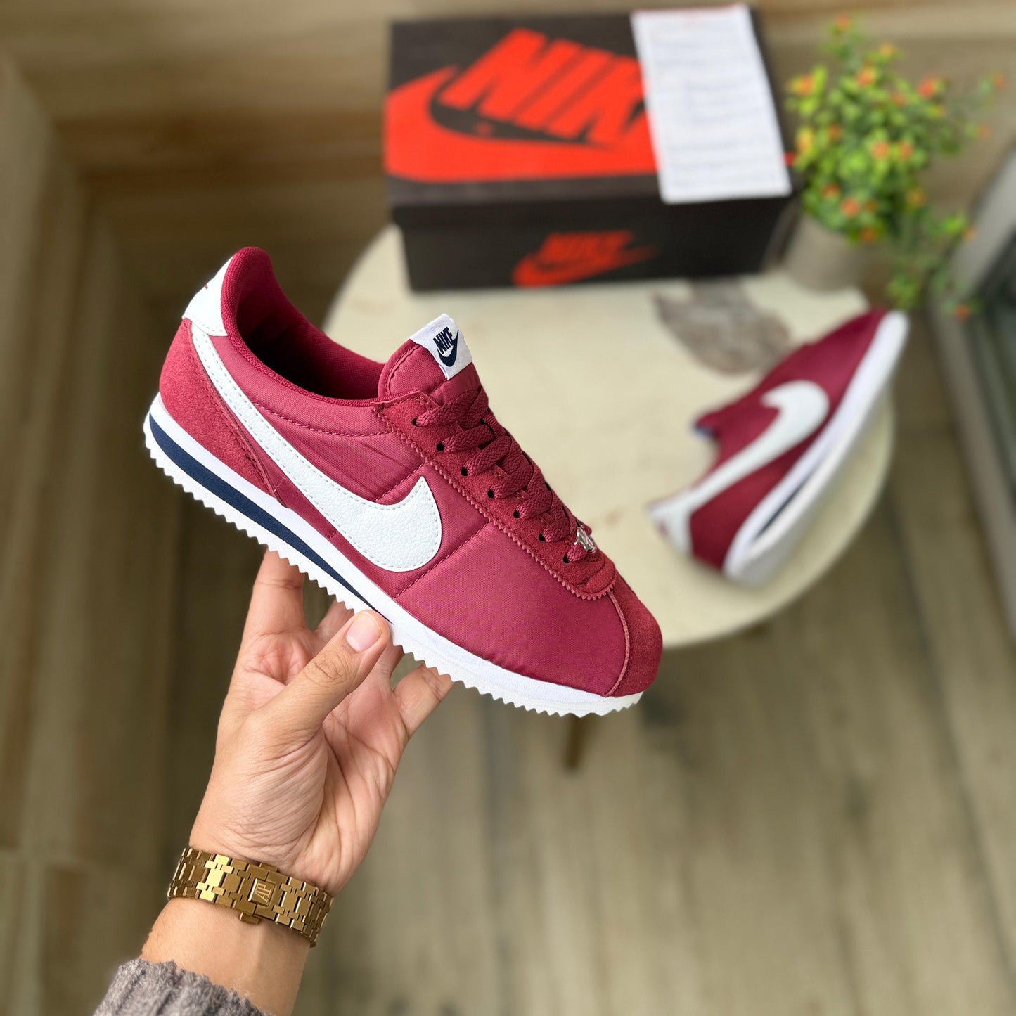 Nike cortez nylon red