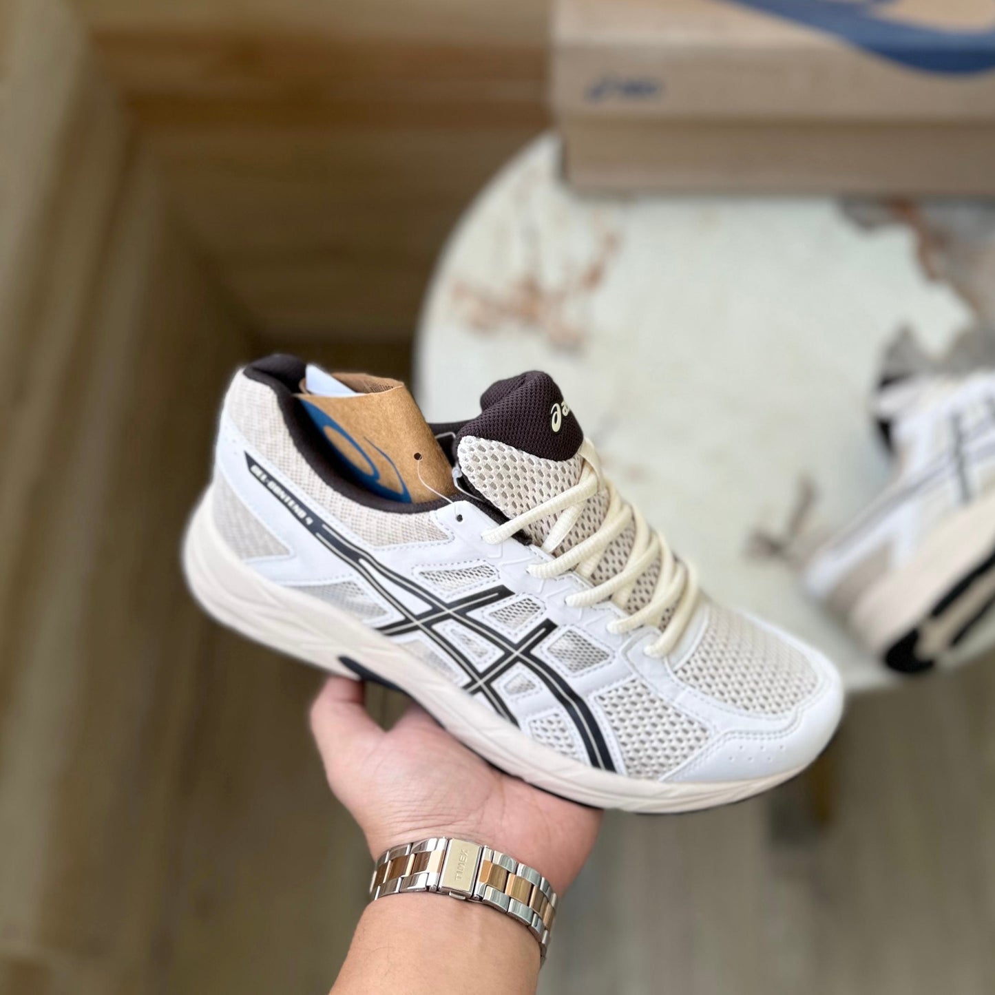 Asics gel contend 4 white black