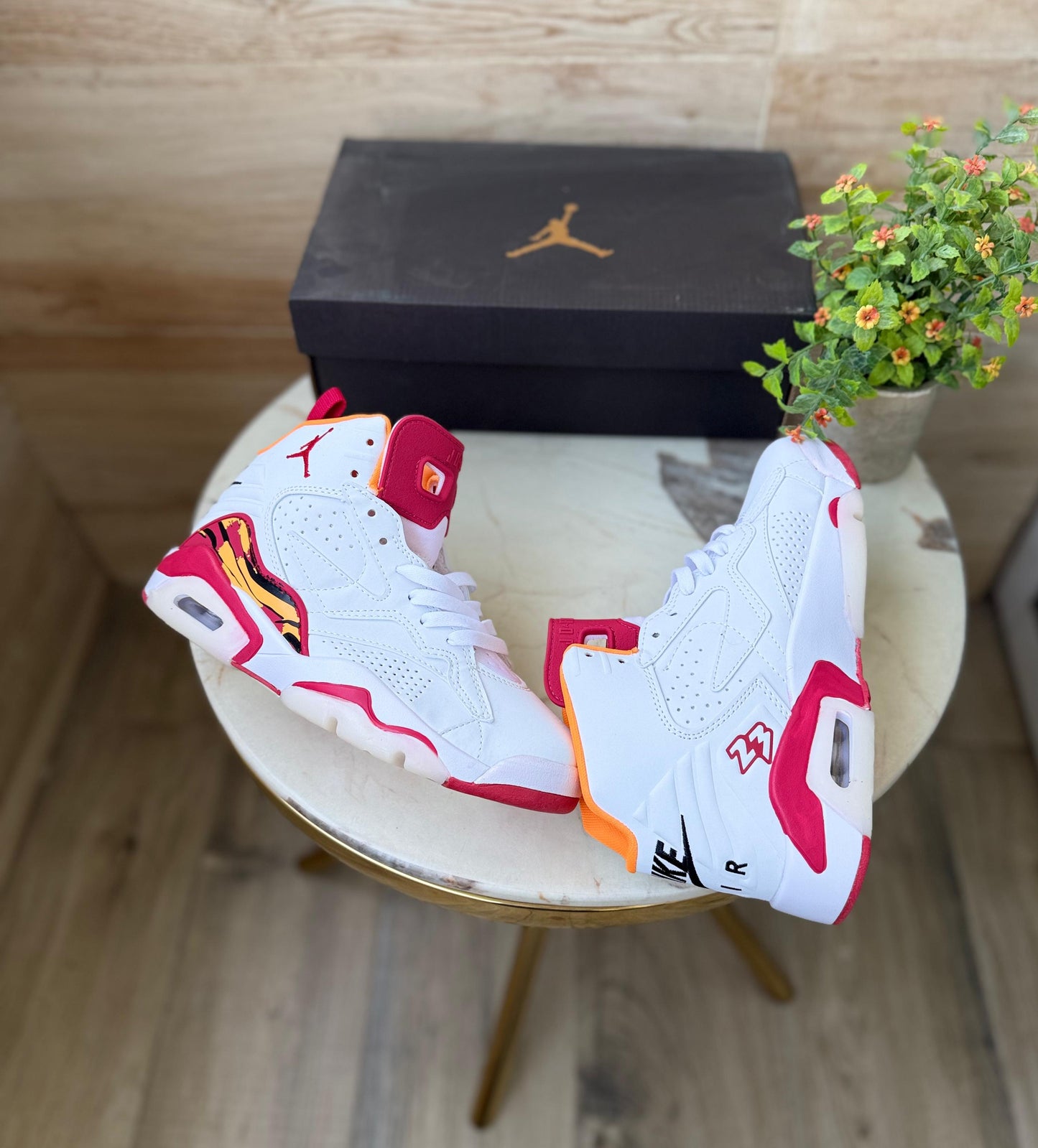 Air jordans jumpman mvp white red