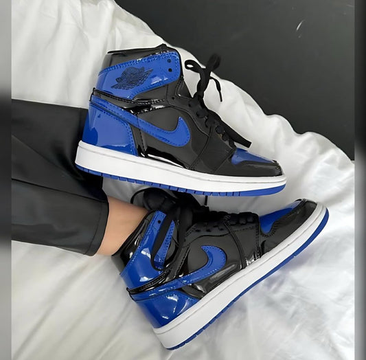 Nike Air Jordan retro 1 patent royal blue