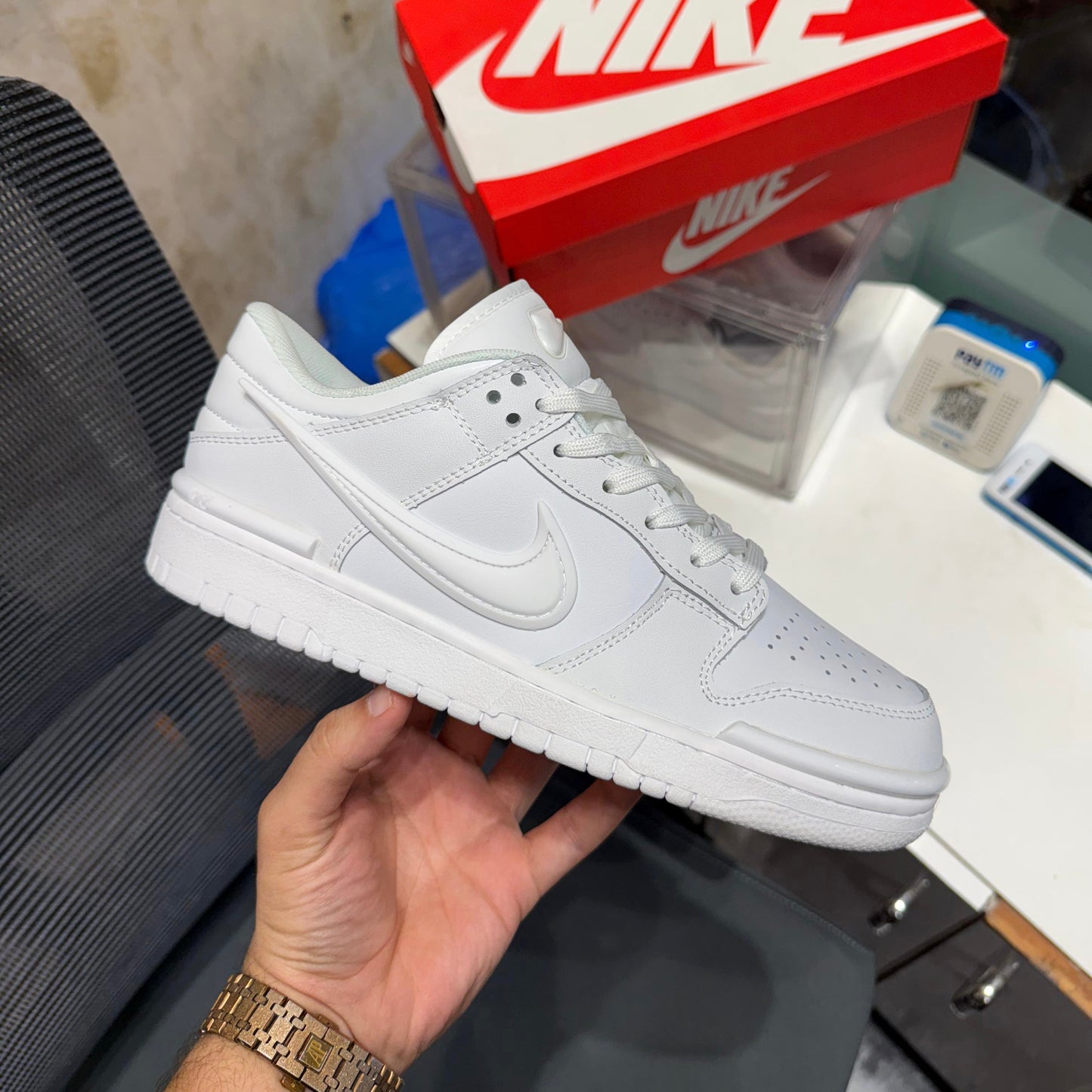 NIKE SB DUNK LOW TWIST TRIPPLE WHITE