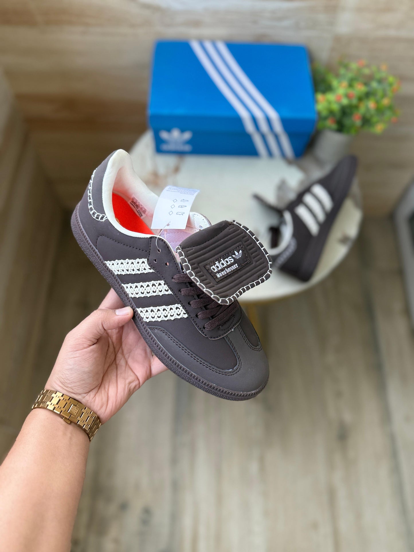 ADIDAS ORGINALS SAMBA WALES BONER END BROWN