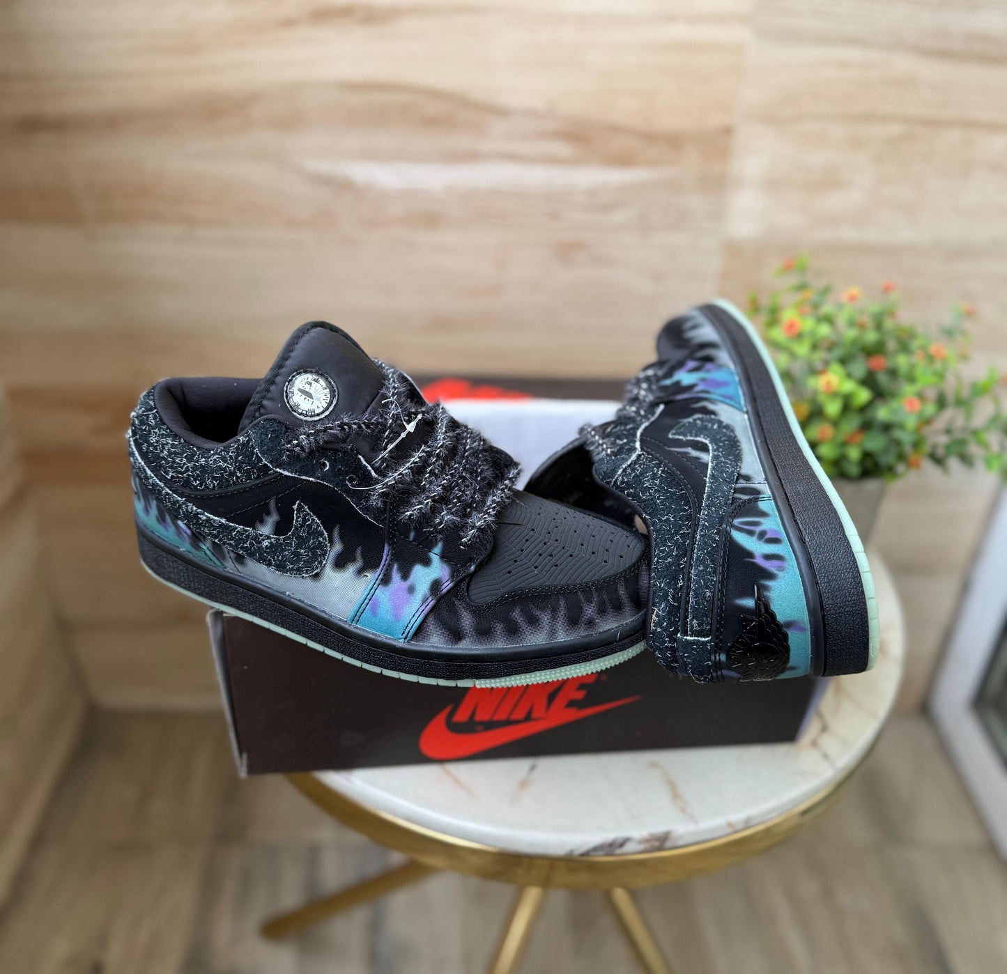 Air jordans 1 low halloween black cat