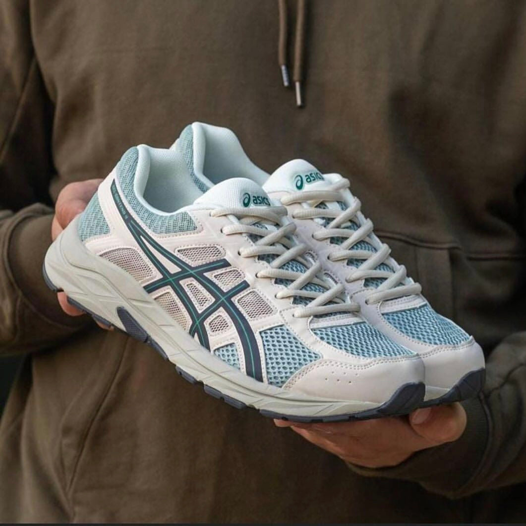 Asics gel contend 4 white navy