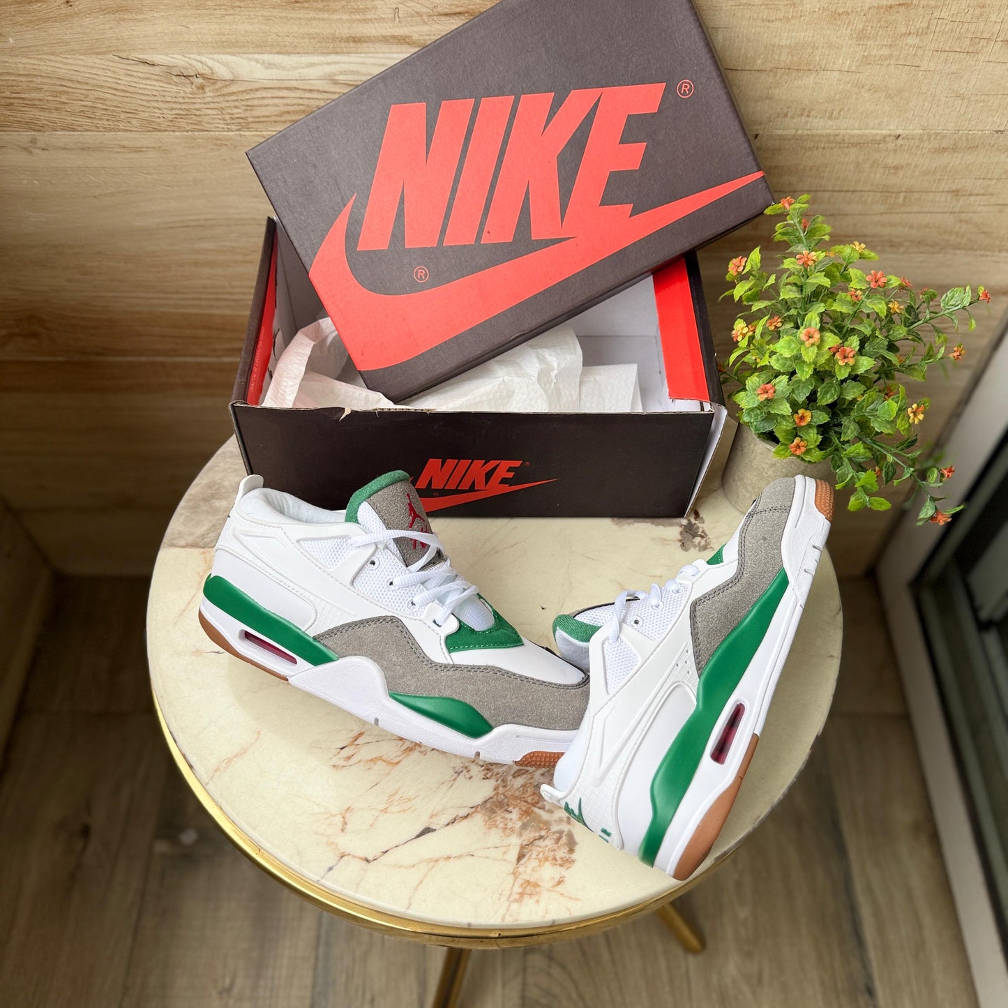 Air Jordans 4 rm pine green