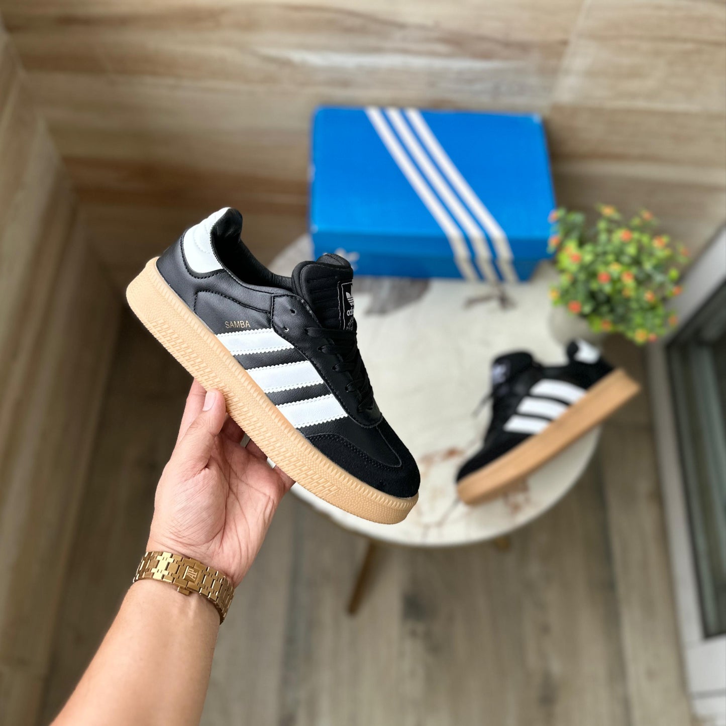 Adidas orginals samba black xlg gum