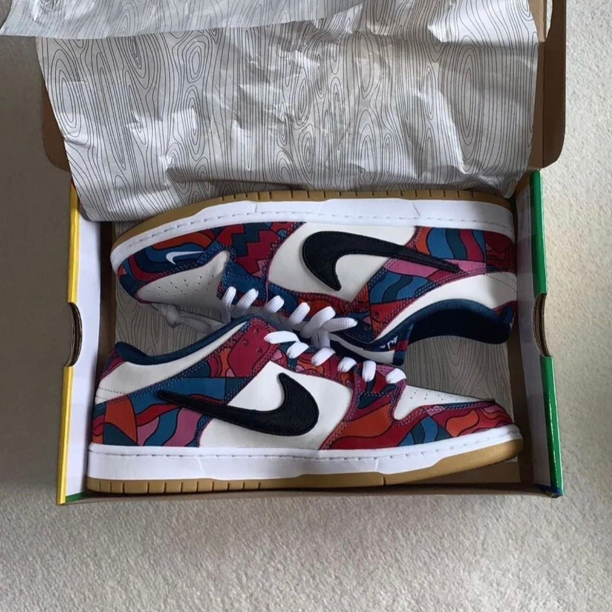 NIKE SB DUNK LOW PARRA MULTI SEMI UA
