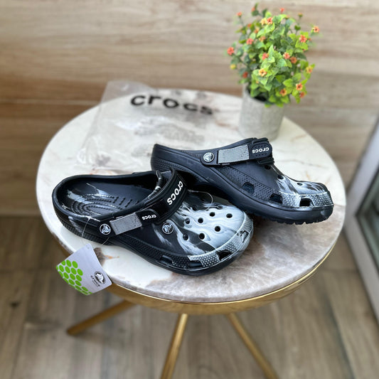 Crocs tie die clogs