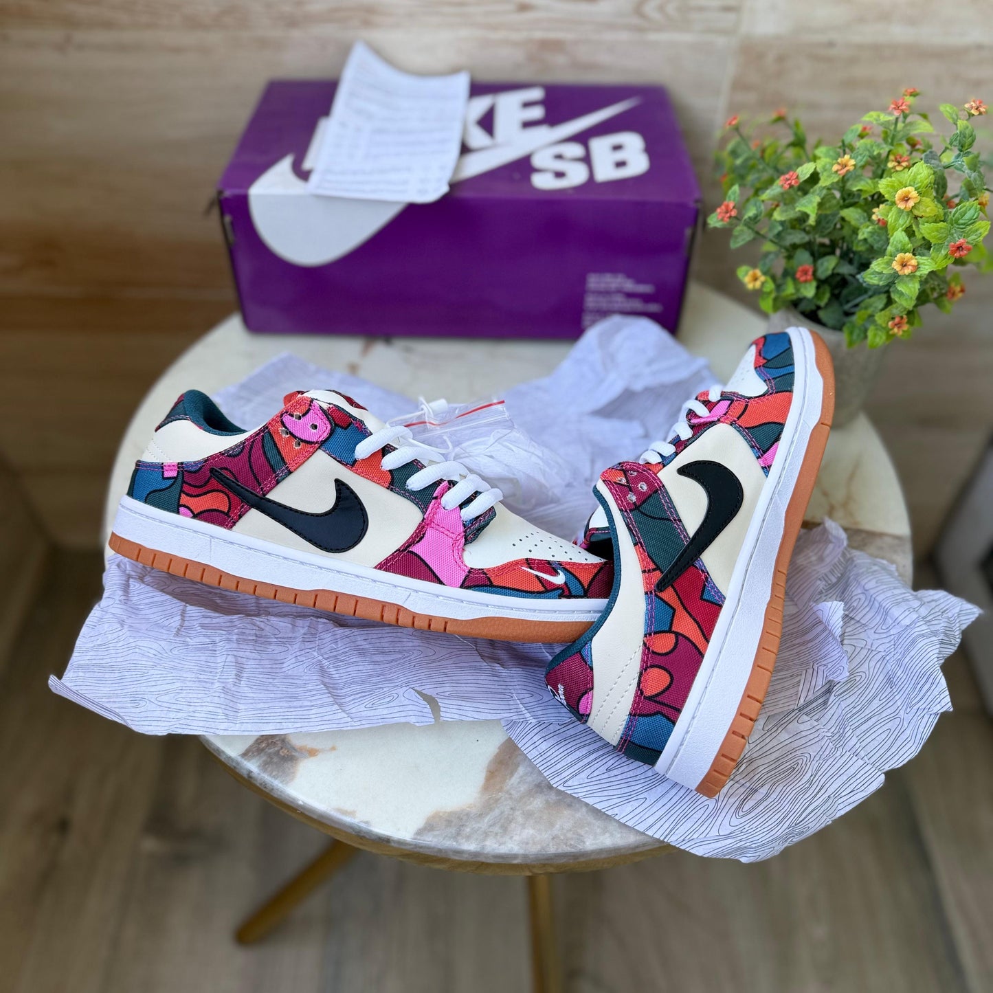 Nike sb dunk parra abstract