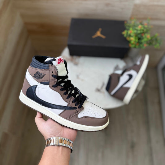 NIKE AIR JORDANS TRAVIS SCOTT HIGH MOCHA MID