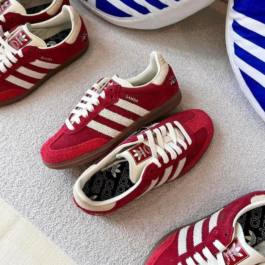 ADIDAS ORGINALS SAMBA BETTER SCARLET OFF WHITE