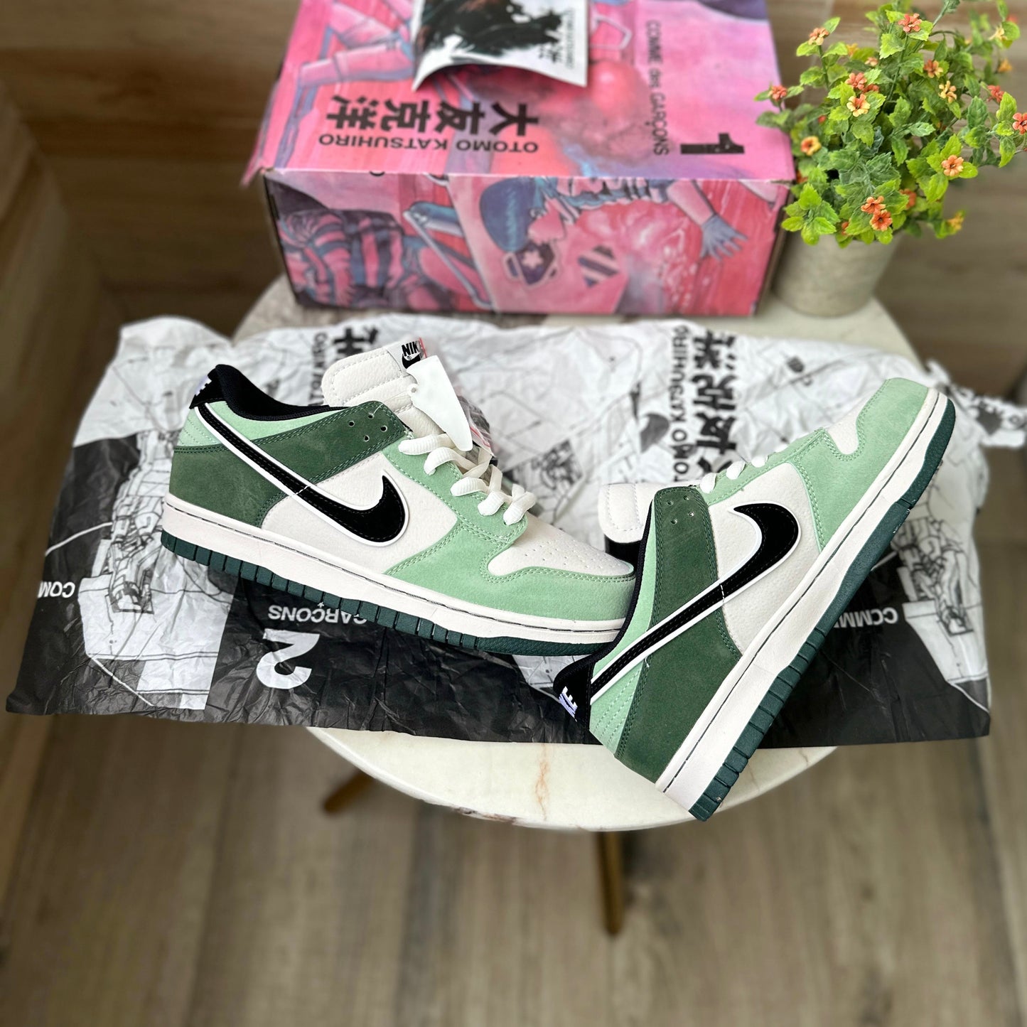 NIKE DUNK OTOMO OST  DOUBLE GREEN BLACK