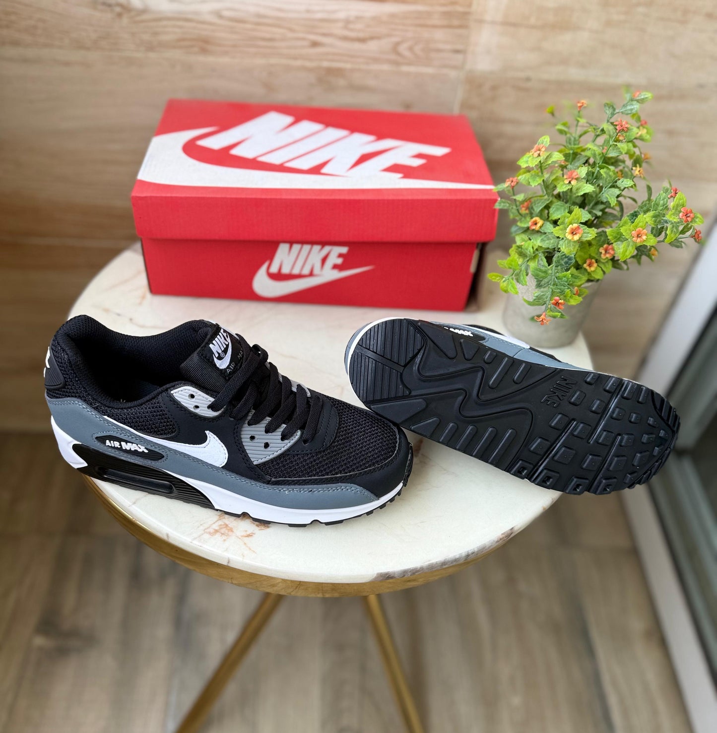 Nike airmax 90 essential black grey