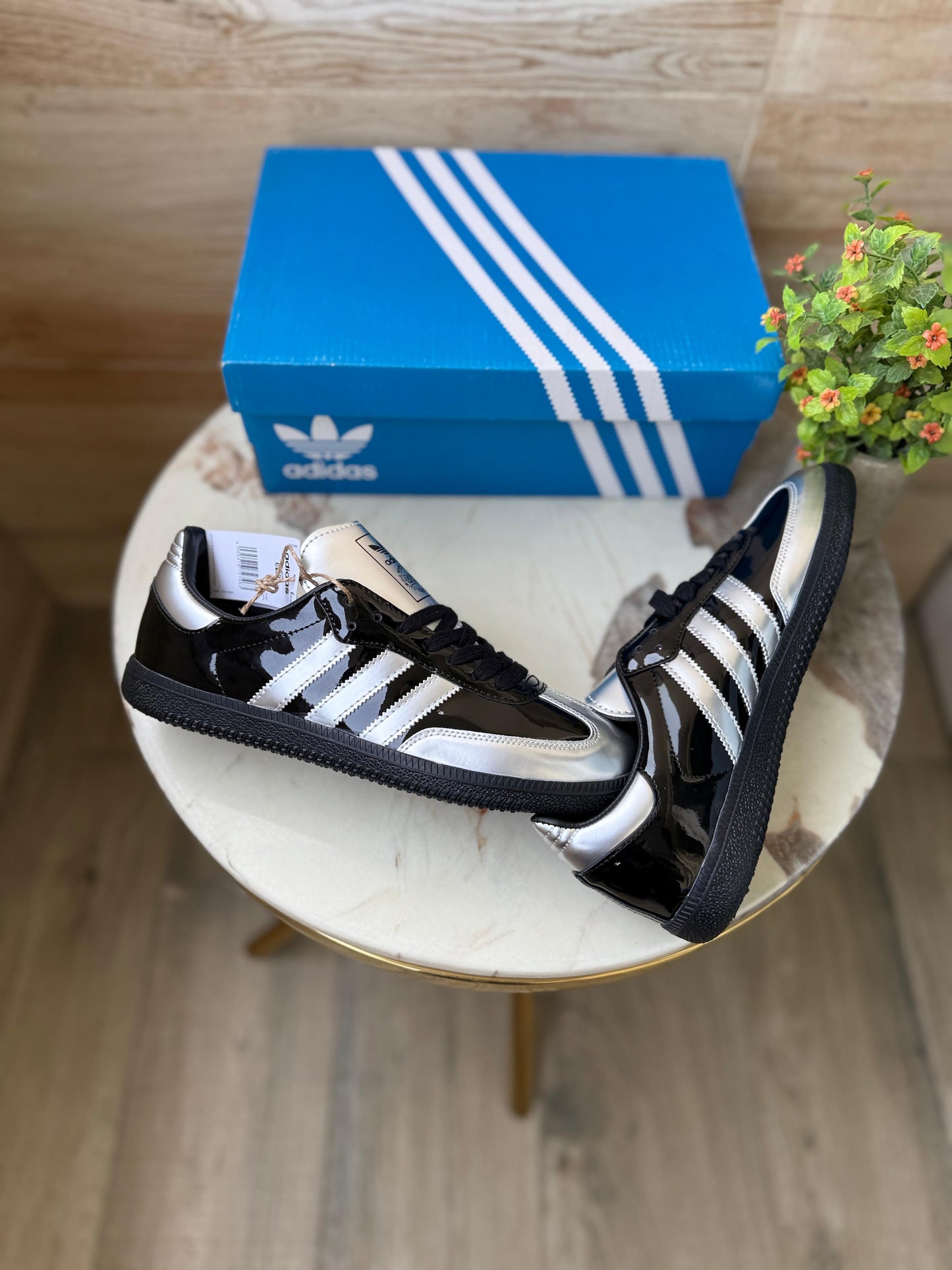Adidas orginals samba atmos black silver