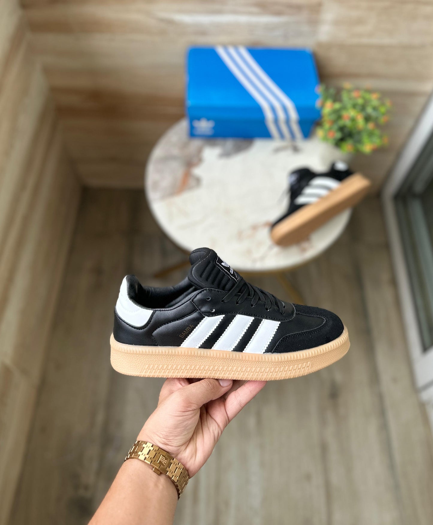Adidas orginals samba black xlg gum