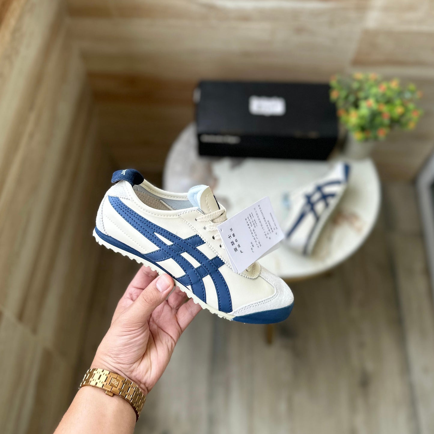 ONITSUKA TIGER LEATHER NAVY